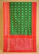 Green And Red Patola Pure Silk Saree